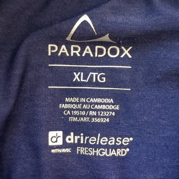 Paradox DriRelease Fresh Guard 1/4 Zip Shirt Mens XL Purple Long Sleeve Top - Picture 4 of 7